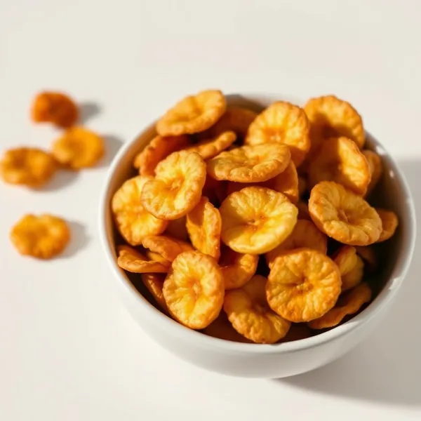 Luftgebackene Bananenchips
