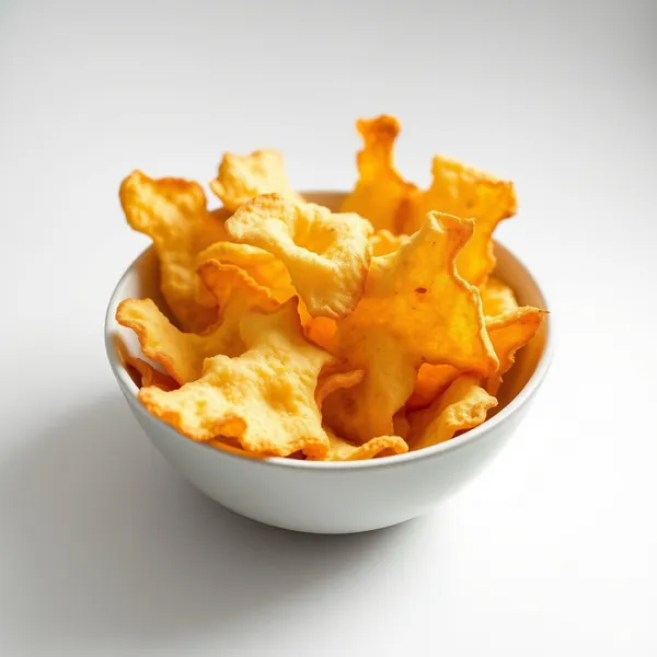 Luftgebackene Maniok-Chips