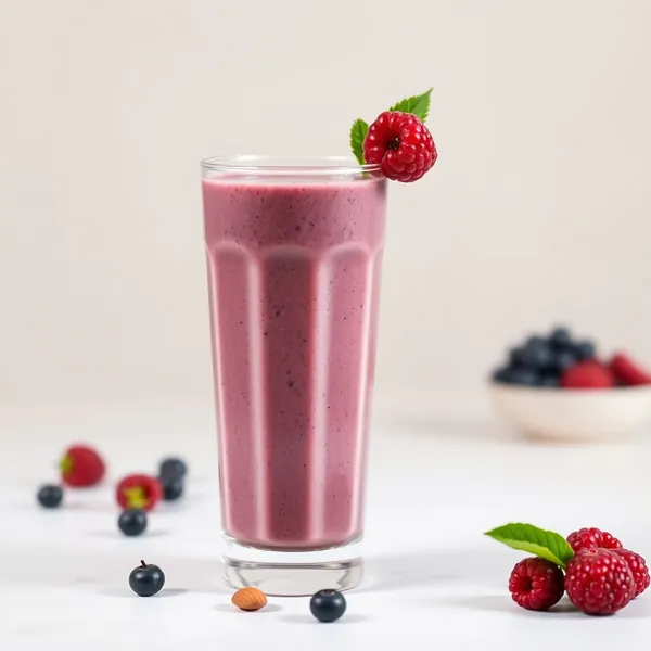 Smoothie Antioxidante de Açaí e Leite de Amêndoa
