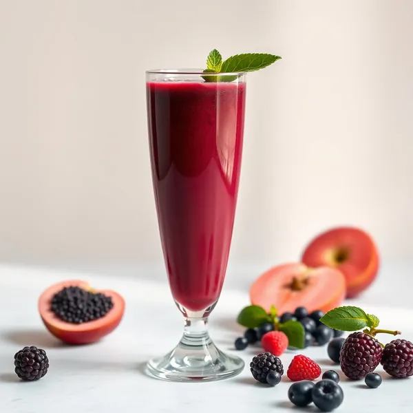 Antioxidant Acai Apple Juice Smoothie