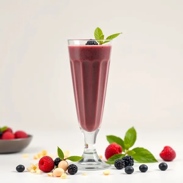 Antioxidant Acai Macadamia Milk Smoothie