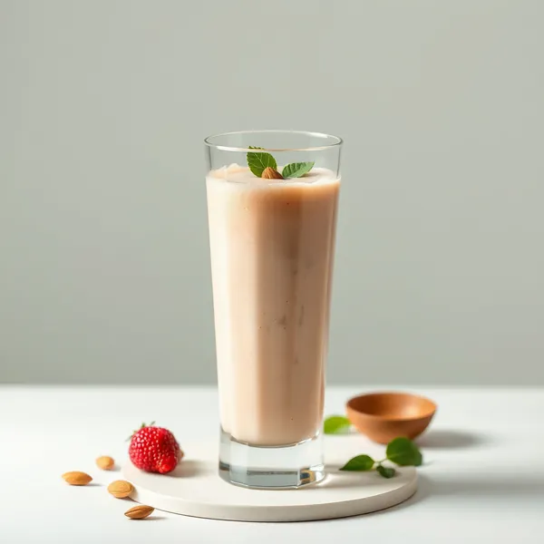 Smoothie Antioxidante de Manteiga de Amêndoa e Leite de Coco