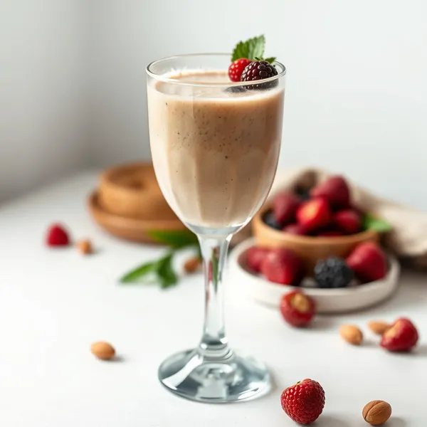 Smoothie Antioxydant au Beurre d'Amande et Lait de Noisette