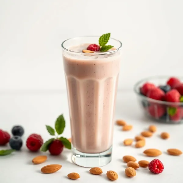 Antioxidant Almond Butter Kefir Milk Smoothie