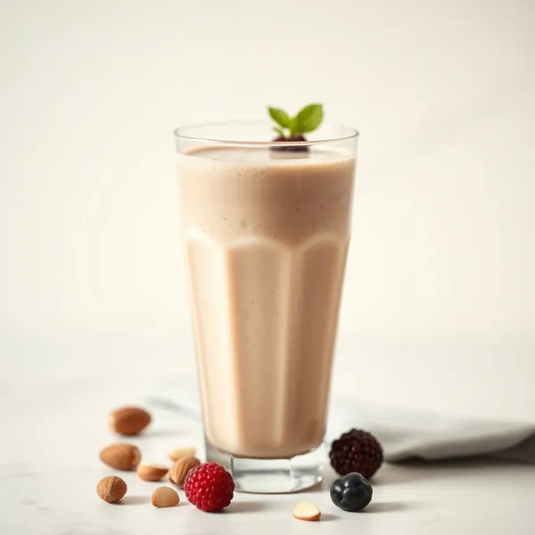 Batido Antioxidante de Mantequilla de Almendra y Leche de Pistacho