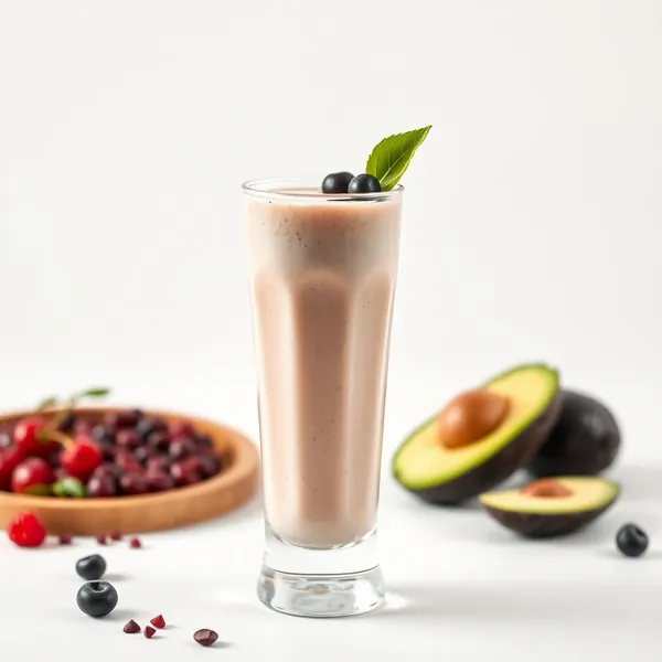 Smoothie Antioxidante de Abacate e Leite de Espelta