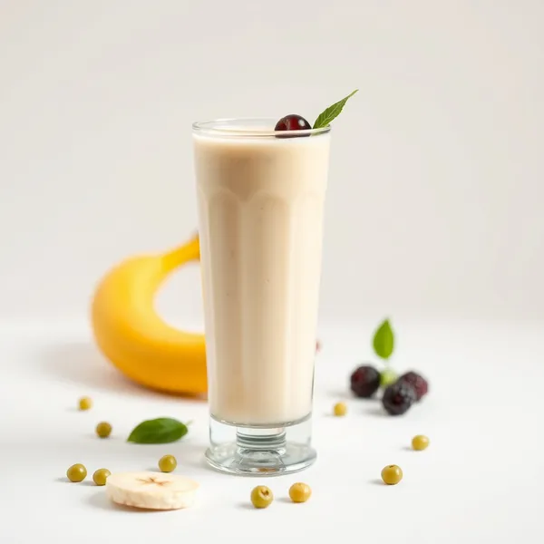 Antioxidant-Bananen-Erbsenmilch-Smoothie