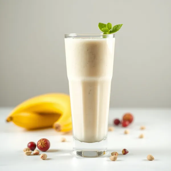 Antioxidant Bananen-Pistazien-Milch-Smoothie