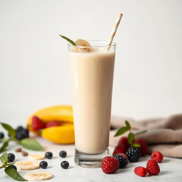 Batido Antioxidante de Banana y Leche de Espelta