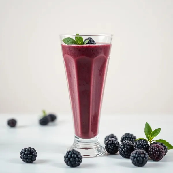 Batido Antioxidante de Amora e Yogurte Grego