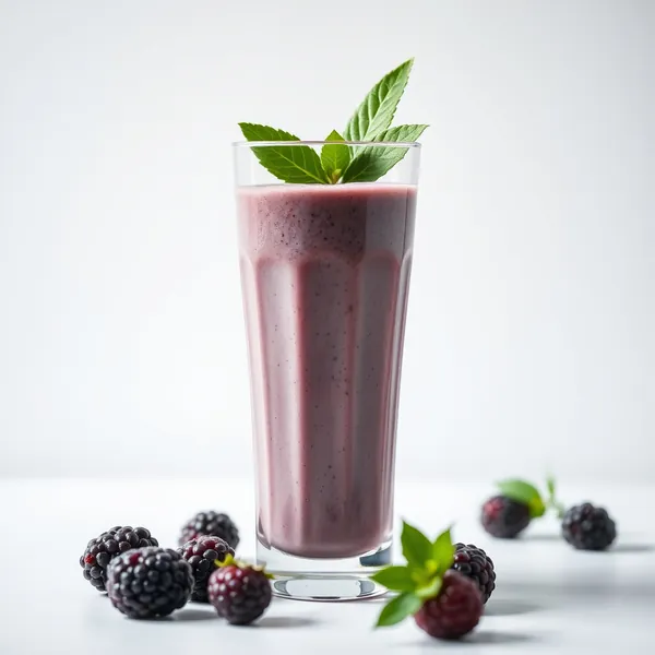 Smoothie Antioxydant de Mûre et Lait de Cannabis
