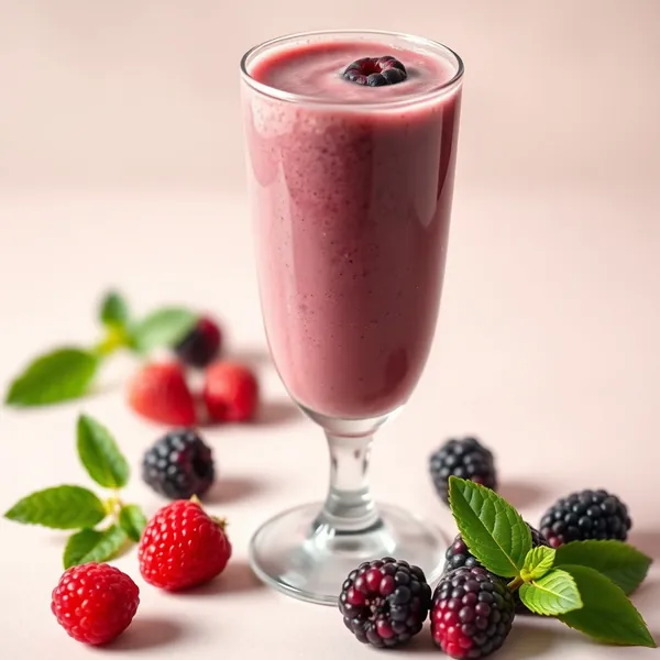 Smoothie aus Kefir und Antioxidativen Brombeeren