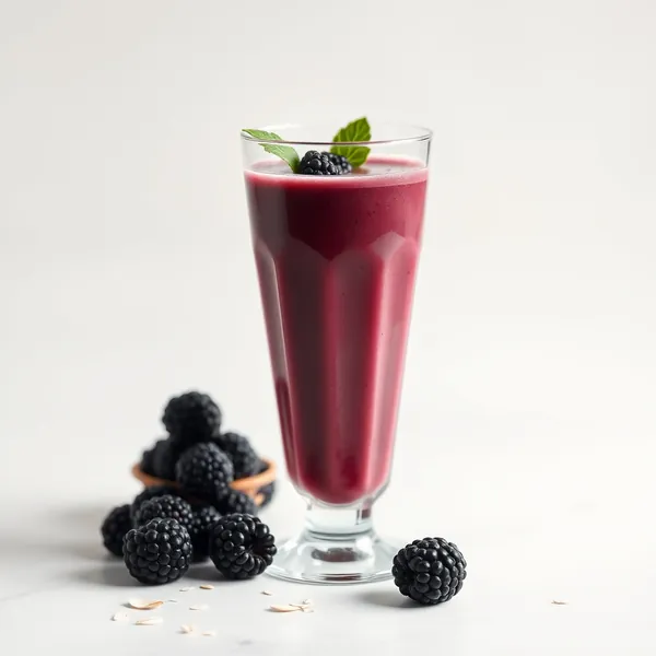Antioxidant Brombeer Hafermilch Smoothie