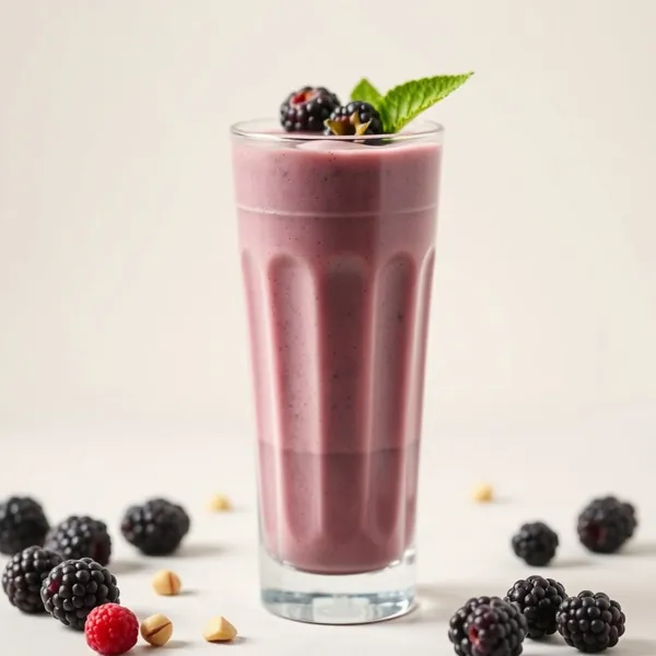 Antioxidant Blackberry Pistachio Milk Smoothie