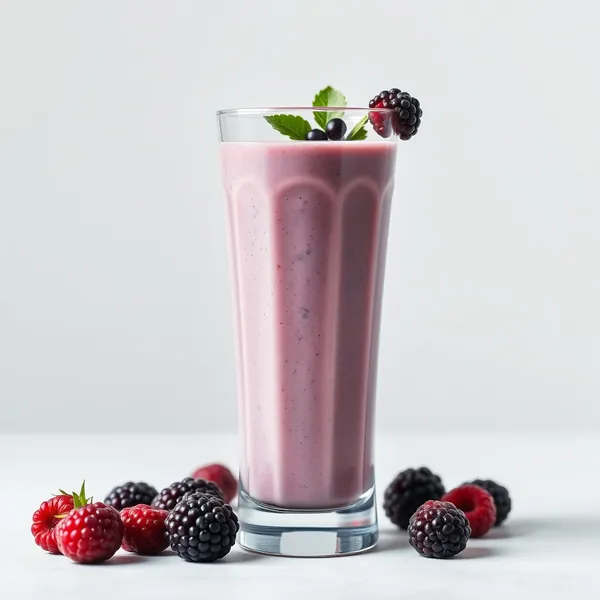 Antioxidant Blackberry Spelt Milk Smoothie
