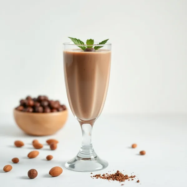 Batido de Cacau em Pó e Leite de Amêndoas