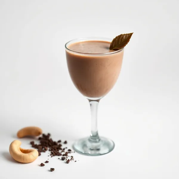 Smoothie de Cacau em Pó Antioxidante e Leite de Caju