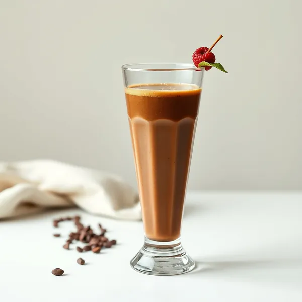 Smoothie de Cacau em Pó Antioxidante e Café Frio