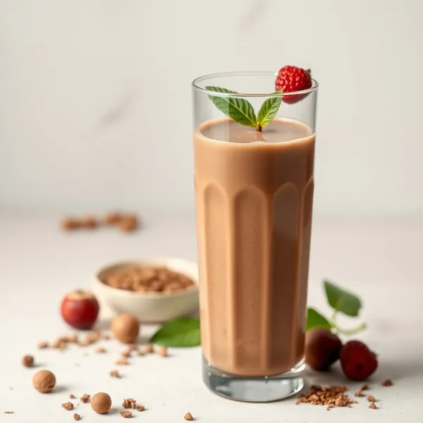 Antioxidant Cacao Powder Hazelnut Milk Smoothie