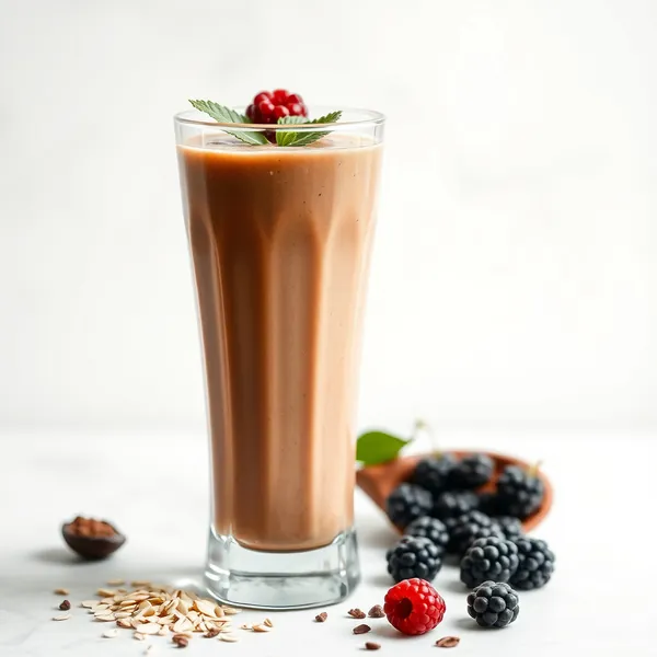 Smoothie au Lait d'Avoine et Cacao Antioxydant