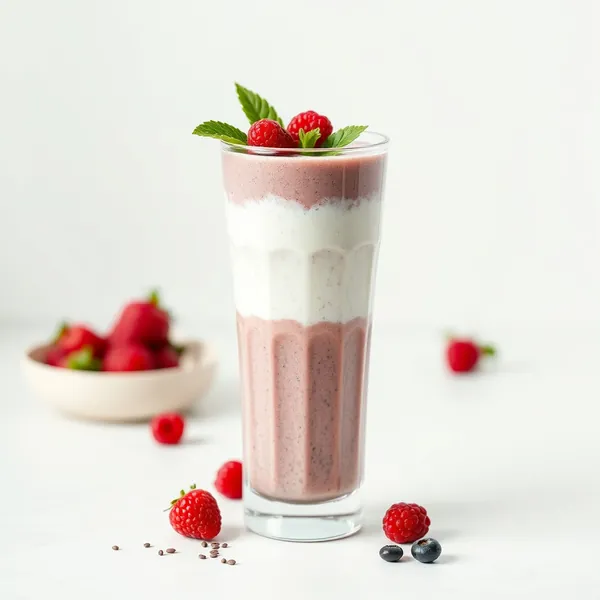 Antioxidant Chia Seed Greek Yogurt Smoothie