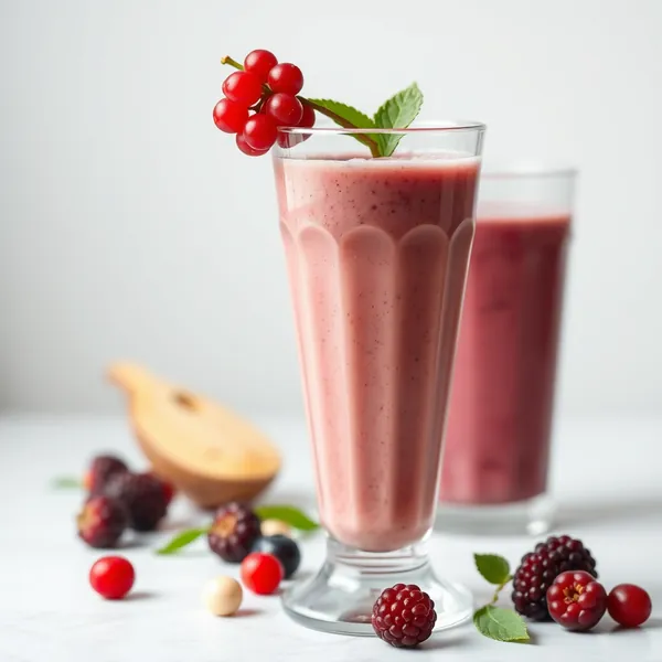 Antioxidativer Goji-Beeren-Macadamia-Milch-Smoothie