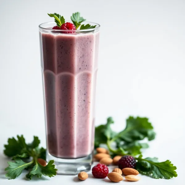 Antioxidant Kale Almond Coconut Milk Smoothie