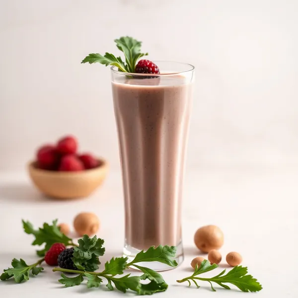 Antioxidant Kale Hazelnut Milk Smoothie