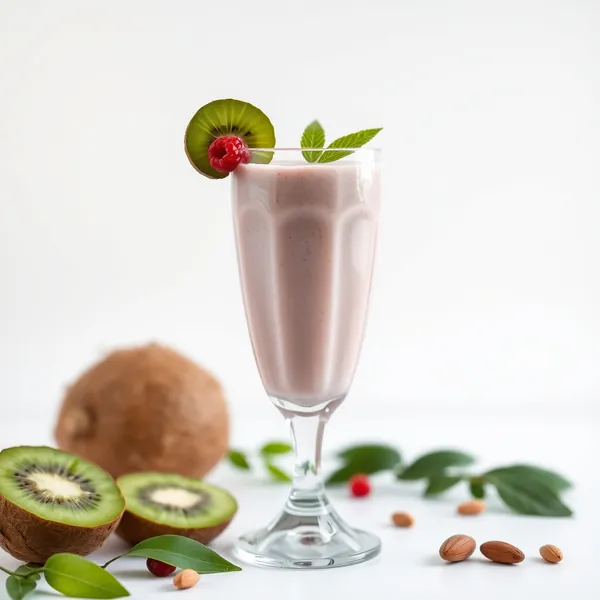Antioxidant Kiwi Almond Coconut Milk Smoothie
