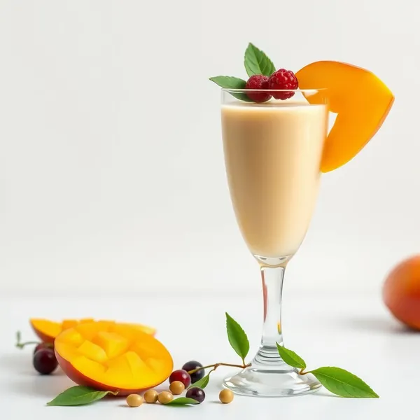 Frullato Antiossidante di Mango e Latte di Piselli