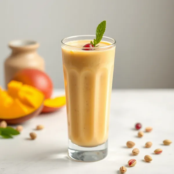 Antioxidant Mango Pistazien Milch Smoothie