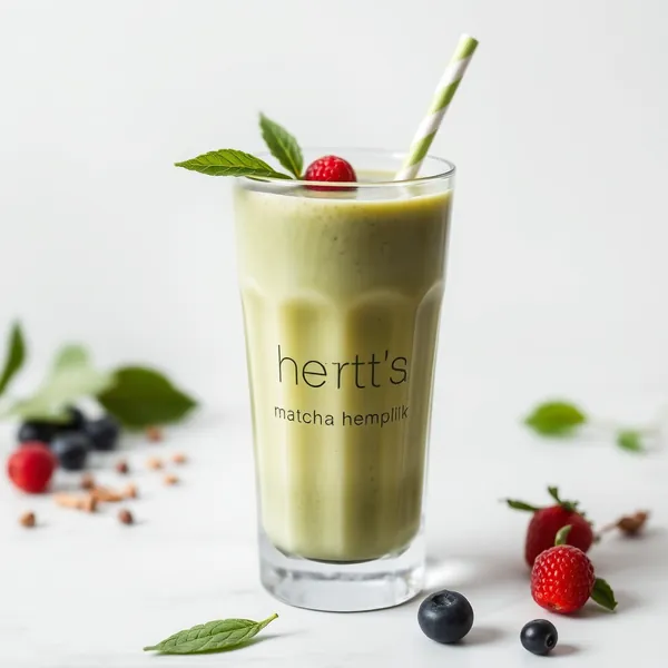 Smoothie Antioxydant au Matcha et Lait de Chanvre