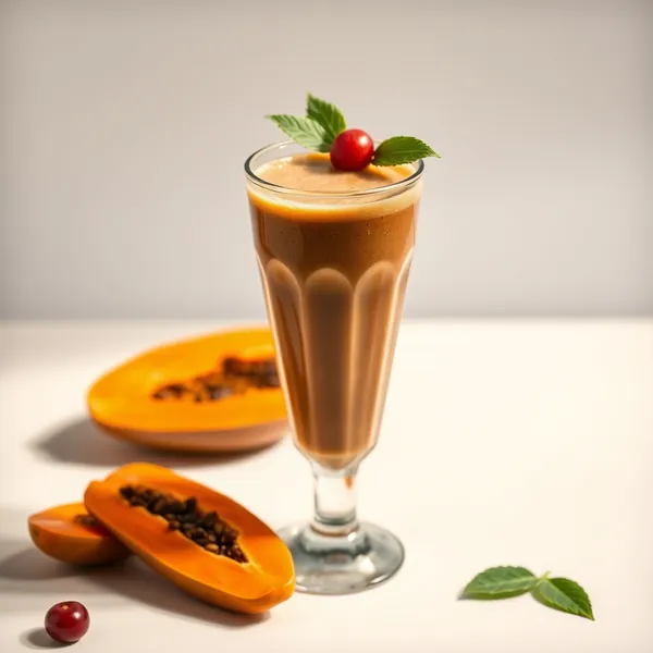 Antioxidant Papaya Cold Brew Coffee Smoothie