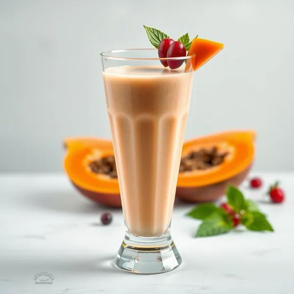 Antioxidant Papaya Kefir Milch Smoothie