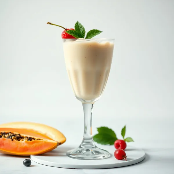 Antioxidant Papaya Pea Milk Smoothie