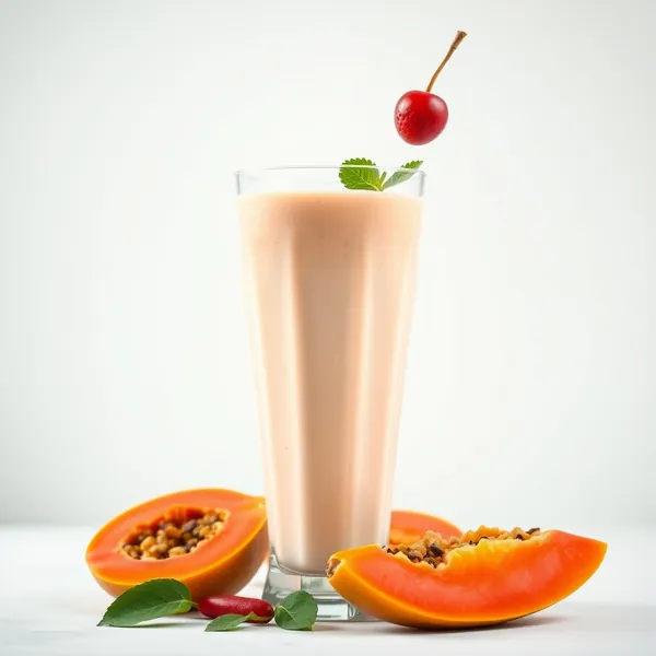 Antioxidant Papaya Rice Milk Smoothie