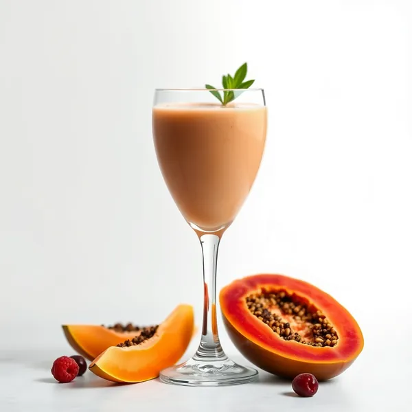 Smoothie Antioxydant à la Papaye et au Lait d'Épeautre