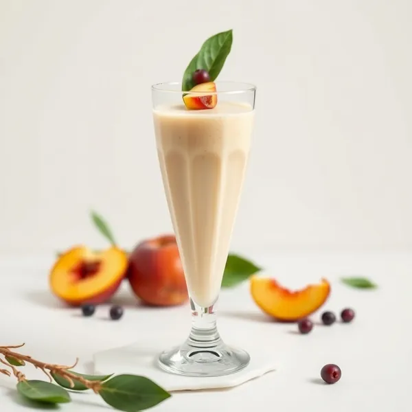 Antioxidant Peach Pea Milk Smoothie