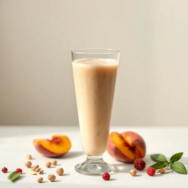 Batido Antioxidante de Durazno y Leche de Pistacho
