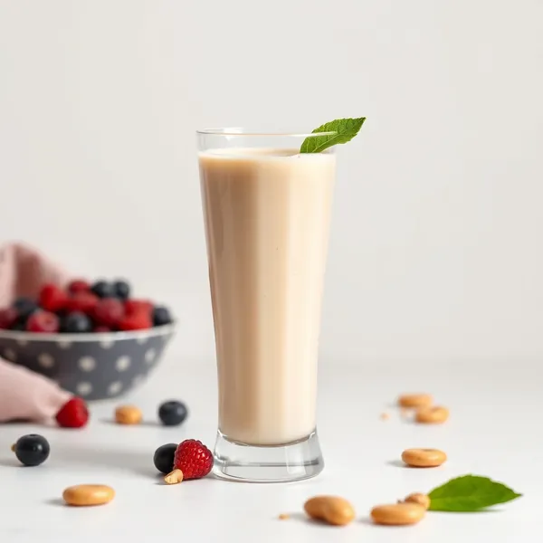 Smoothie de Manteiga de Amendoim Antioxidante e Kefir
