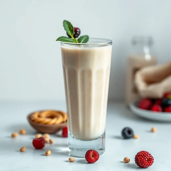 Smoothie Antioxydant au Beurre de Cacahuète et au Lait de Pistache