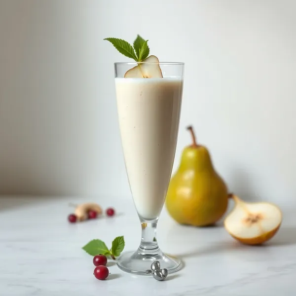 Batido Antioxidante de Pera y Leche de Anacardo