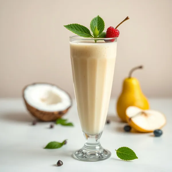 Smoothie Antioxydant à la Poire et à l'Eau de Coco