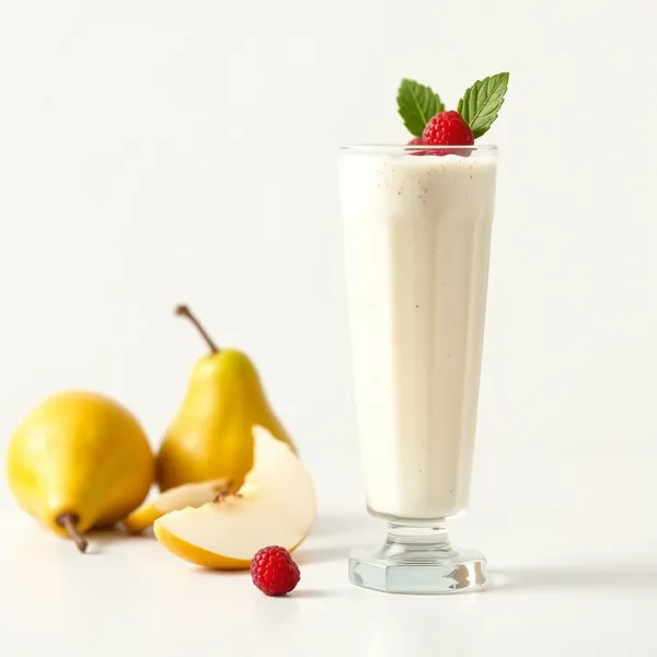 Smoothie de Poire Antioxydant avec Yogourt Grec