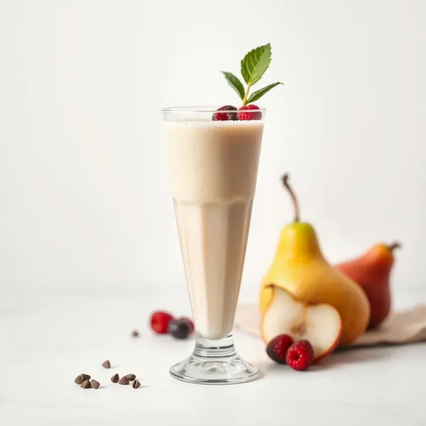 Smoothie Antioxydant à la Poire et au Lait de Cannabis