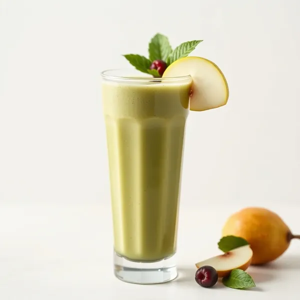 Smoothie Antioxidante de Pera e Matcha