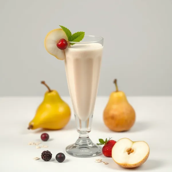 Smoothie Antioxydant à la Poire et au Lait d'Avoine