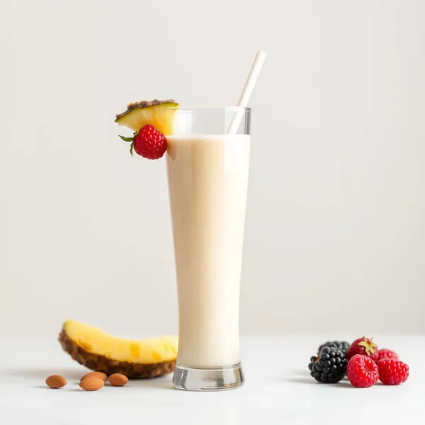 Batido Antioxidante de Piña, Almendra y Leche de Coco