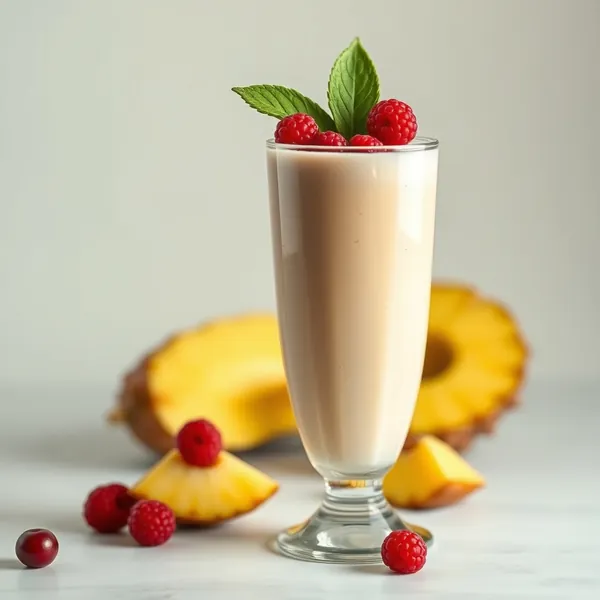 Antioxidant Pineapple Pea Milk Smoothie