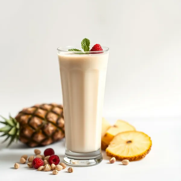 Batido Antioxidante de Piña y Leche de Pistacho